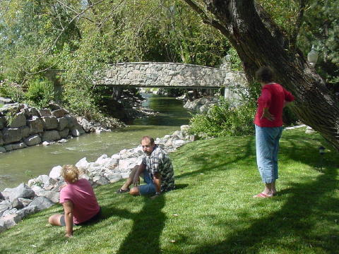 Enjoying the peaceful Little Cottonwood Creek