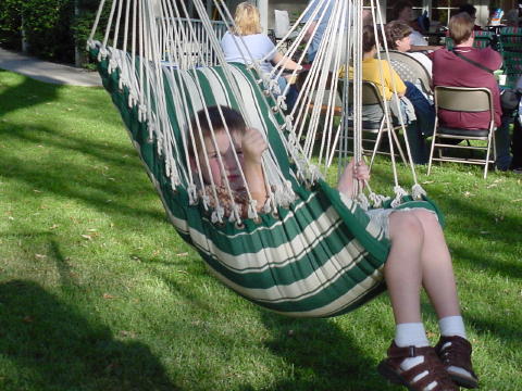 Kids enjoy the Hammock Swings