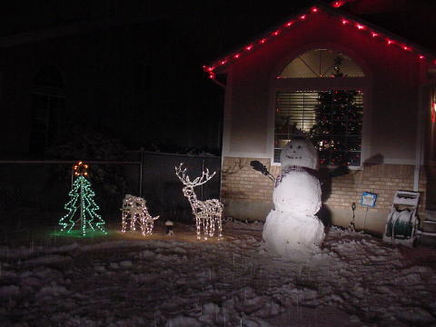 Rob built a snowman Dec 21